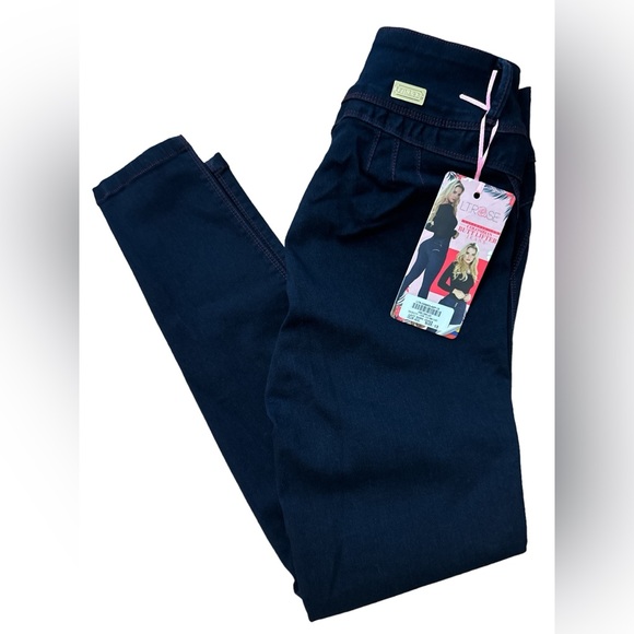 LT. Rose Colombian Butt Lifter Jeans NWTS Women’s Size 13 Booty Jeans Azul Laty - Picture 1 of 16